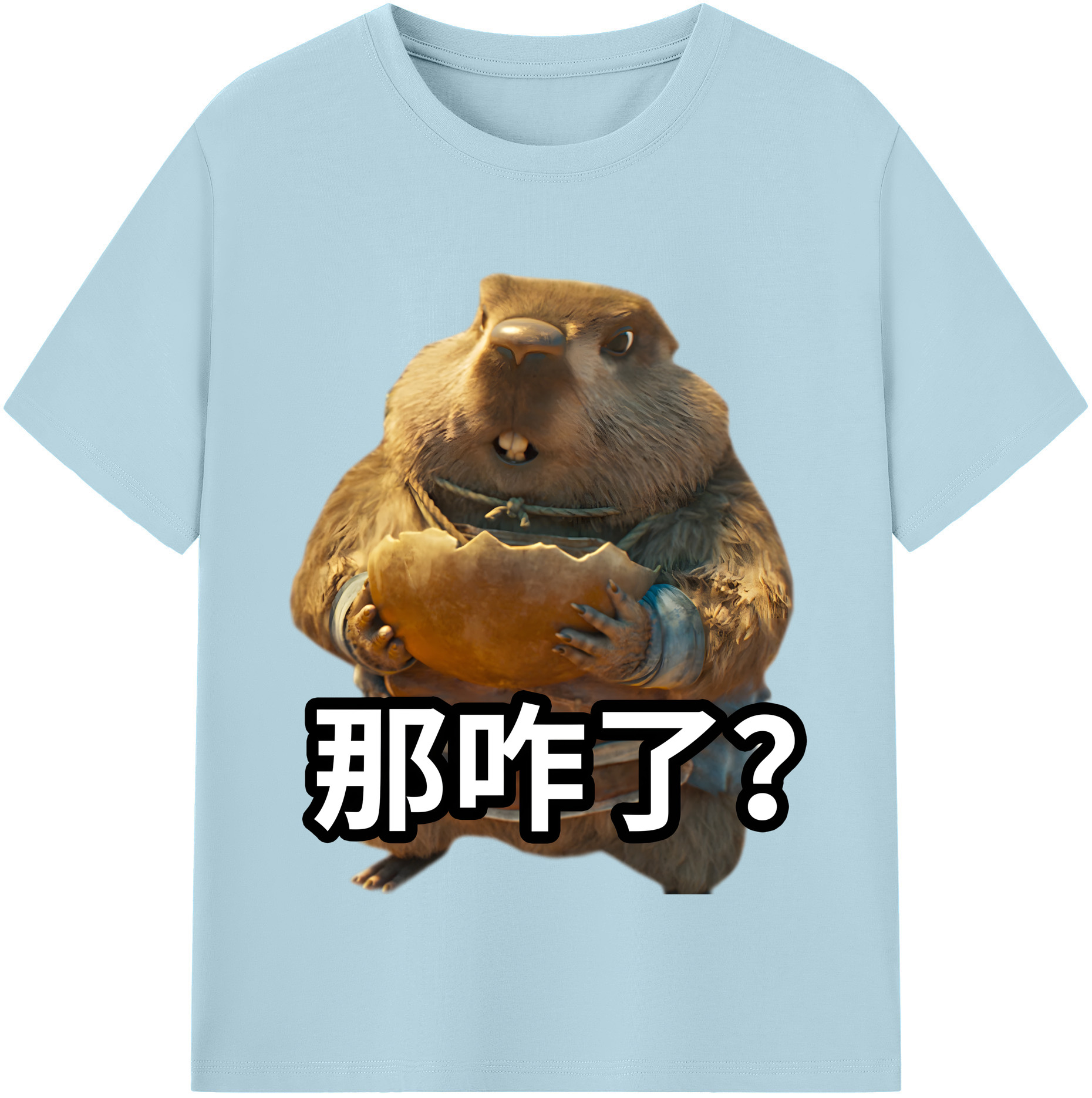 （画像用） Ne Zha 2 ナタ 魔童の大暴れ 綿100％半袖Tシャツ（フロントプリント）